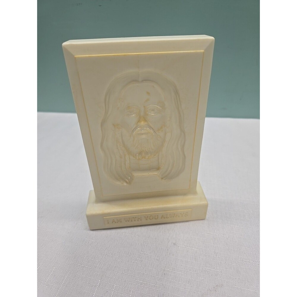 Vintage Ron Cotter Miracle Face of Jesus Christ I Am With You Always Statue